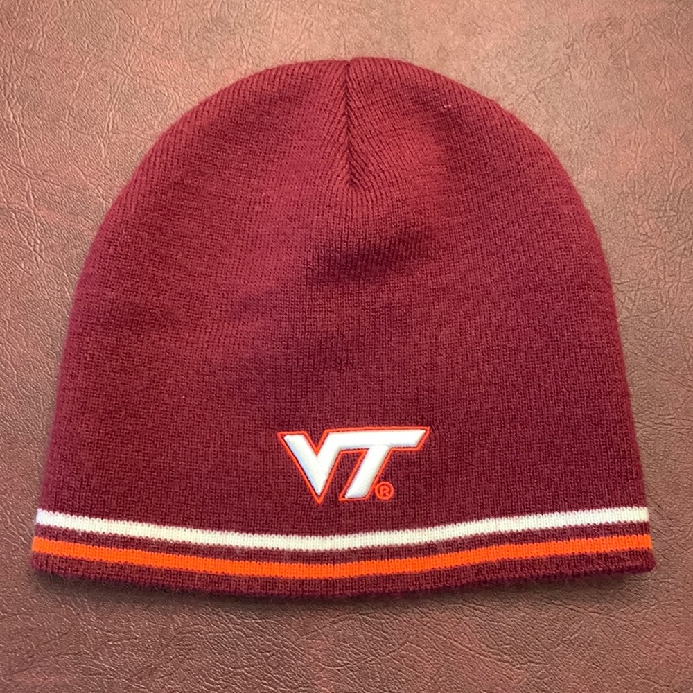 Virginia Tech Hokies Winter Hat Maroon Orange